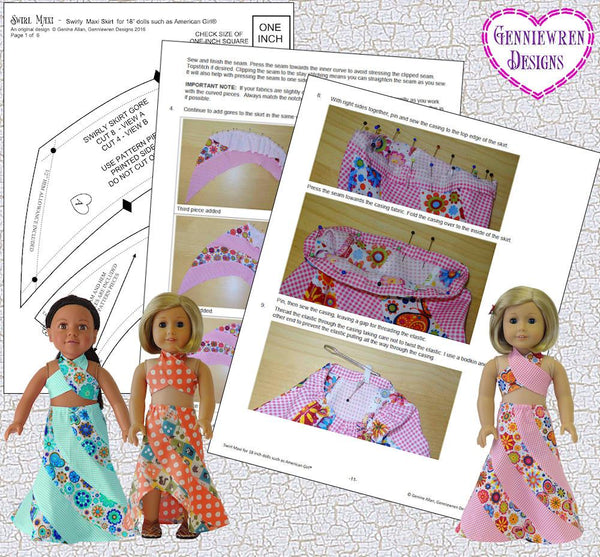 Grand Supreme Pageant Shell 18 Inch Doll Clothes Pattern Fits -  Norway