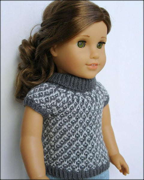Slip Stitch Yoke Sweater Knitting Pattern Download