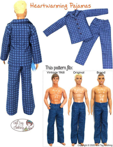 Free printable PDF pajama patterns for Barbie @  #dolls # pajamas - Free Doll Clothes Patterns