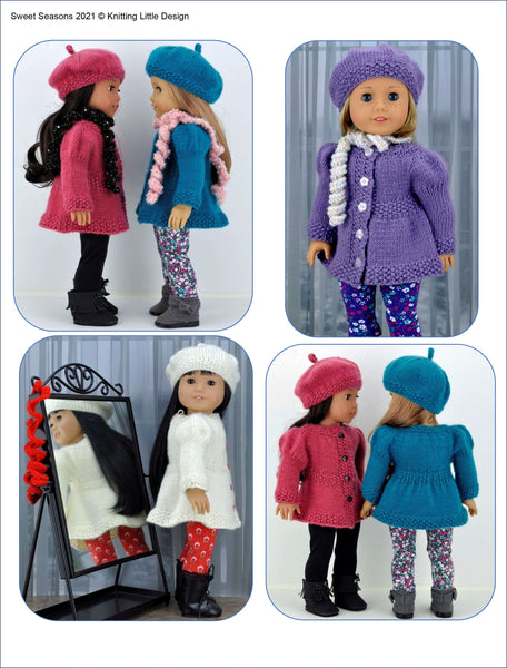 Knitting Patterns for American Girl Mini Doll, 6.5 inch, 99