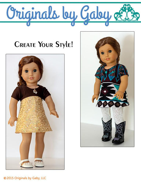 Smocked Dress 18 Doll Clothes Pattern – Originals By Gaby