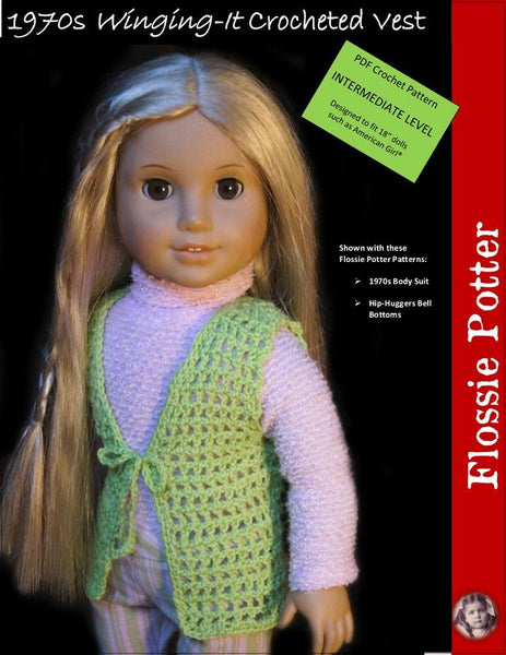 Crochet doll vest online