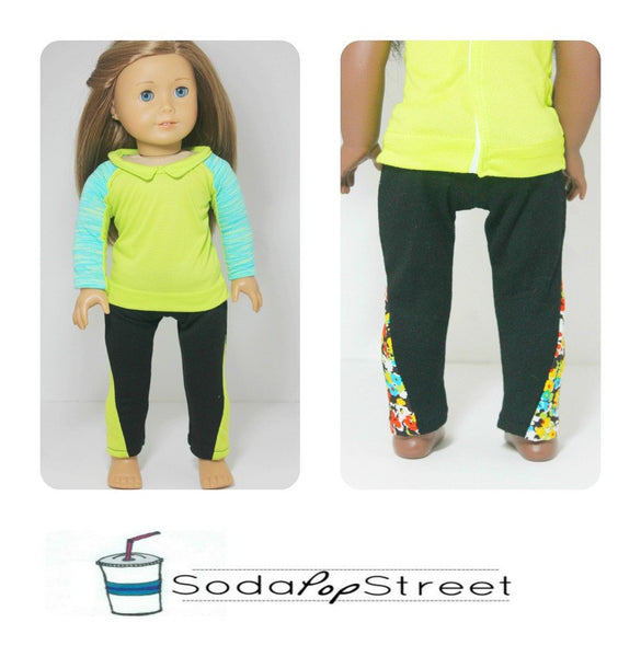 Soda Pop Street Lola Leggings Doll Clothes Pattern 18 inch American Girl  Dolls