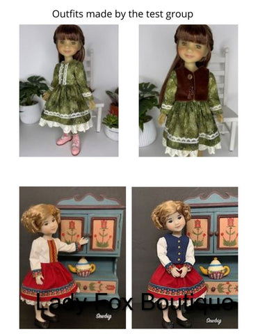 Little Lamb Lady 14.5-15 Inch Doll Clothes Pattern