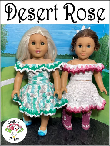 Desert Rose 18" Doll Clothes Crochet Pattern