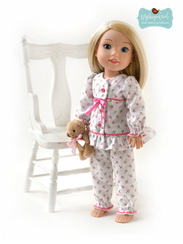 My Angie Girl WellieWishers Chatty Pajamas 14.5" Doll Clothes Pixie Faire