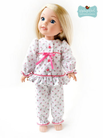 My Angie Girl WellieWishers Chatty Pajamas 14.5" Doll Clothes Pixie Faire