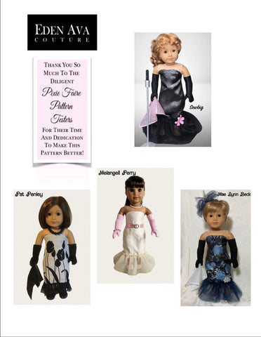 Spotlight Solo Gown 18" Doll Clothes Pattern