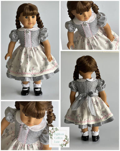 Eighteen Cotton Lane 18 Inch Historical Let's Make Gingerbread! 18" Doll Clothes Pattern Pixie Faire