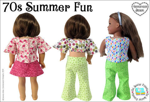 70s Summer Fun 18" Doll Clothes Pattern