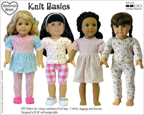 Knit Basics 18" Doll Clothes Pattern