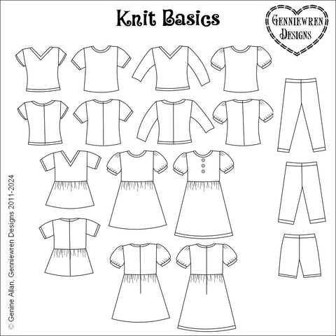 Knit Basics 18" Doll Clothes Pattern