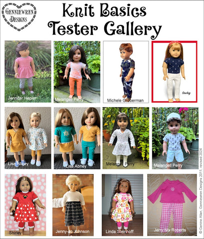 Knit Basics 18" Doll Clothes Pattern