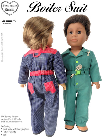 70s Jumpsuit 18 Inch Doll Sewing Pattern – Appletotes & Co.