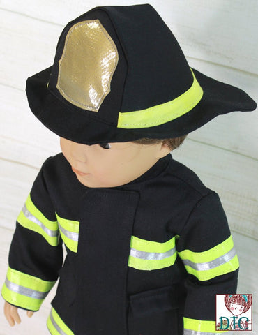 Doll Tag Clothing 18 Inch Modern Fire Rescue Helmet 18 inch Doll Clothes Pattern Pixie Faire