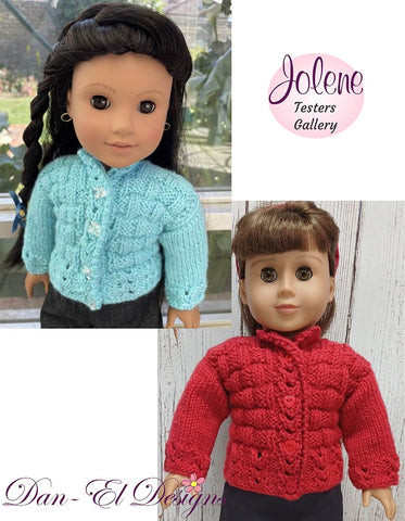 Jolene 18" Doll Clothes Knitting Pattern