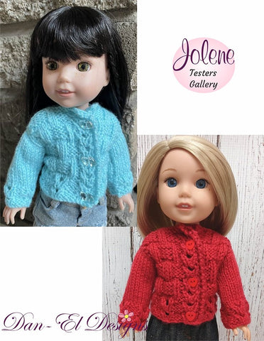 Jolene 14-14.5" Doll Clothes Knitting Pattern