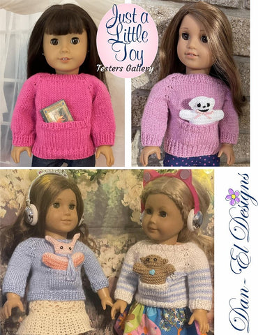 Just A Little Toy 18" Doll Clothes Knitting Pattern