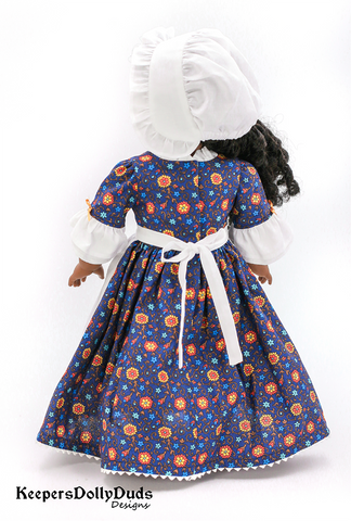 Colonial Day Dress 18" Doll Clothes Pattern