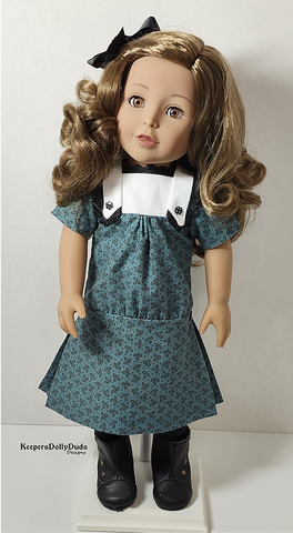 1920s Lapel Collar Dress Doll Clothes Pattern for slim 18" Kennedy and Friends® Dolls