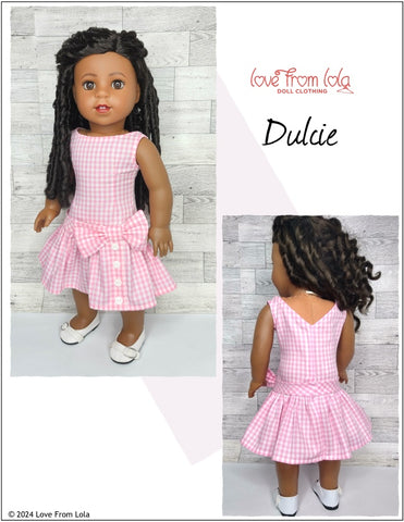 Love From Lola 18 Inch Modern Dulcie 18" Doll Clothes Pattern Pixie Faire