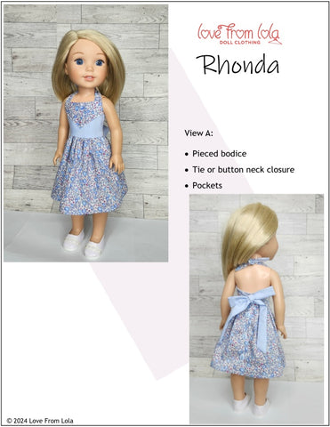 Rhonda 14.5-15" Doll Clothes Pattern