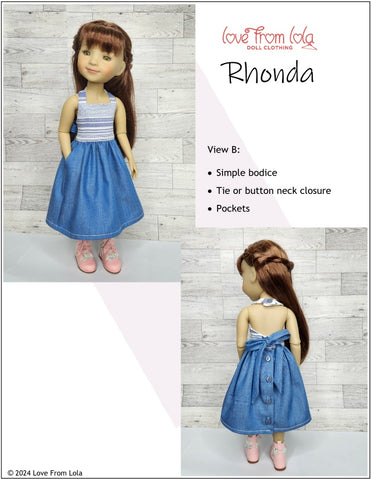 Rhonda 14.5-15" Doll Clothes Pattern