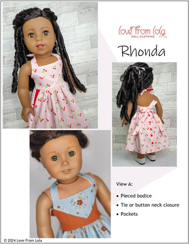 Rhonda 18" Doll Clothes Pattern