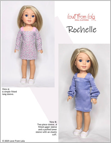 Love From Lola WellieWishers Rochelle 14.5" Doll Clothes Pattern Pixie Faire