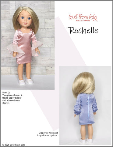 Love From Lola WellieWishers Rochelle 14.5" Doll Clothes Pattern Pixie Faire