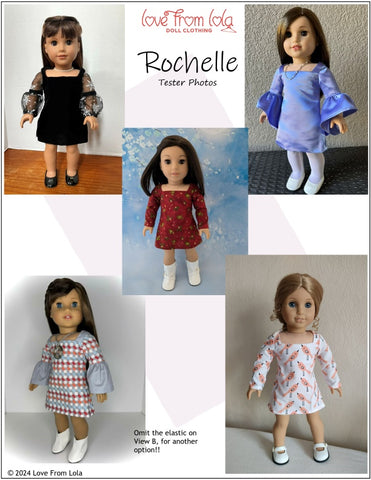 Rochelle 18" Doll Clothes Pattern