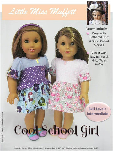 Cool School Girl 18" Doll Clothes Pattern