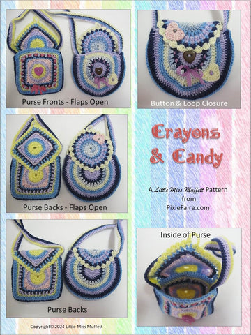 Crayons & Candy Crochet Pattern for 18" Dolls