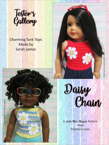 Daisy Chain Crochet Pattern for 18" Dolls