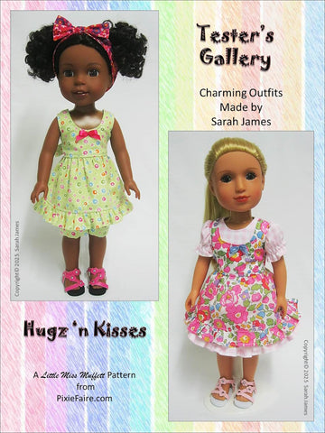 Little Miss Muffett WellieWishers Hugz 'n Kisses 14.5" Doll Clothes Pattern Pixie Faire