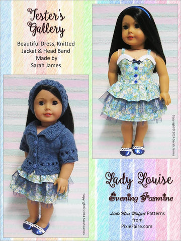 Lady Louise Evening Jasmine Bundle 18" Doll Clothes Pattern