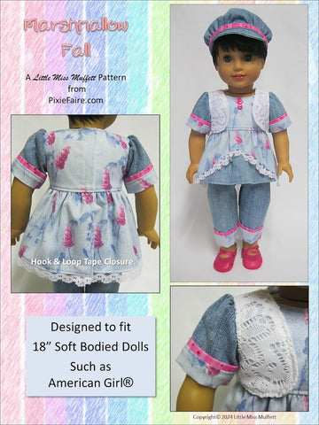 Marshmallow Fall 18" Doll Clothes Pattern