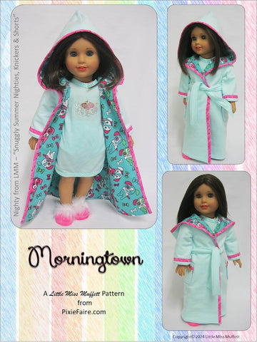 Little Miss Muffett 18 Inch Modern Morningtown 18" Doll Clothes Pattern Pixie Faire