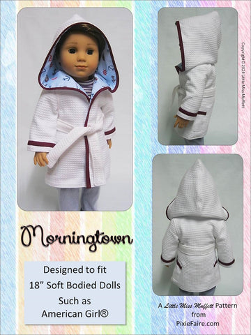 Little Miss Muffett 18 Inch Modern Morningtown 18" Doll Clothes Pattern Pixie Faire