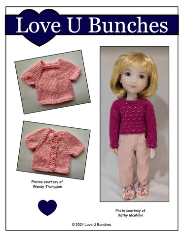 Love U Bunches Knitting Let it Snow! Sweater Knitting Pattern for 12" Siblies™ Dolls Pixie Faire