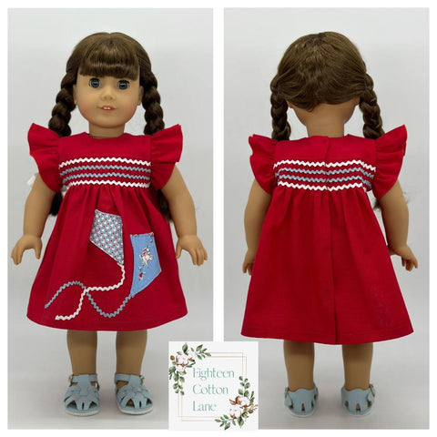 Let's Fly a Kite! 18" Doll Clothes Pattern