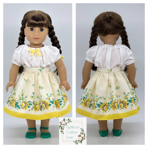 Eighteen Cotton Lane 18 Inch Historical Let's Make Lemonade! 18" Doll Clothes Pattern Pixie Faire