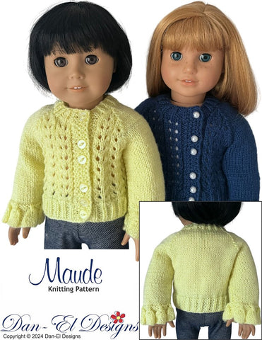 Maude 18" Doll Clothes Knitting Pattern