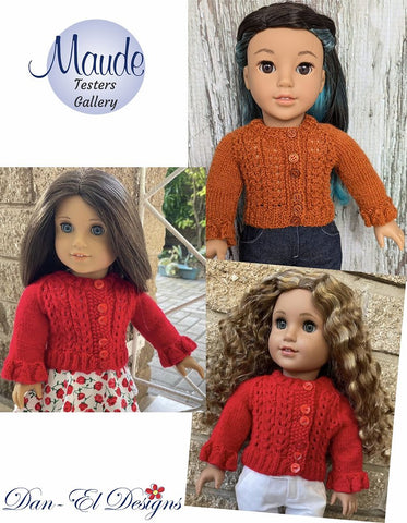 Maude 18" Doll Clothes Knitting Pattern