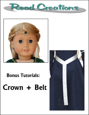 Read Creations 18 Inch Historical Medieval Dress 18" Doll Clothes Pattern Pixie Faire