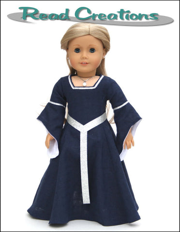 Medieval Dress 18" Doll Clothes Pattern