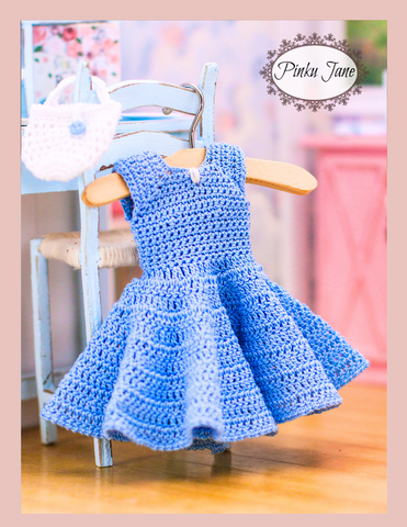 Miss Audrey Dress and Petticoat Crochet Pattern For 12" Blythe Dolls