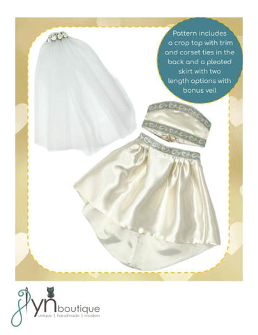 Modern Wedding 18" Doll Clothes Pattern