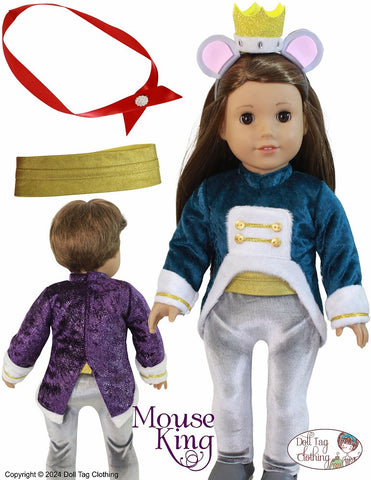 Mouse King 18" Doll Clothes Pattern