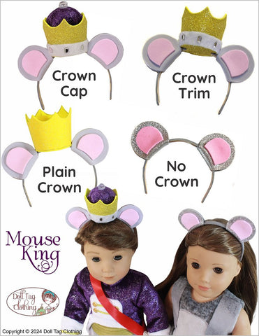 Mouse King 18" Doll Clothes Pattern